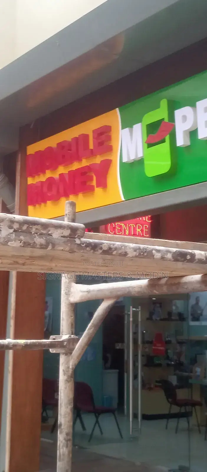 3d Mobil Money Sign Post