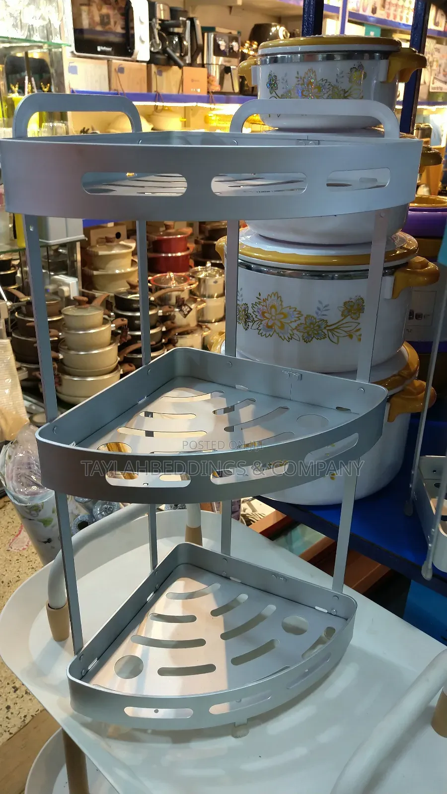 3 Tiers Aluminum Shower Bathroom Organiser Shelve
