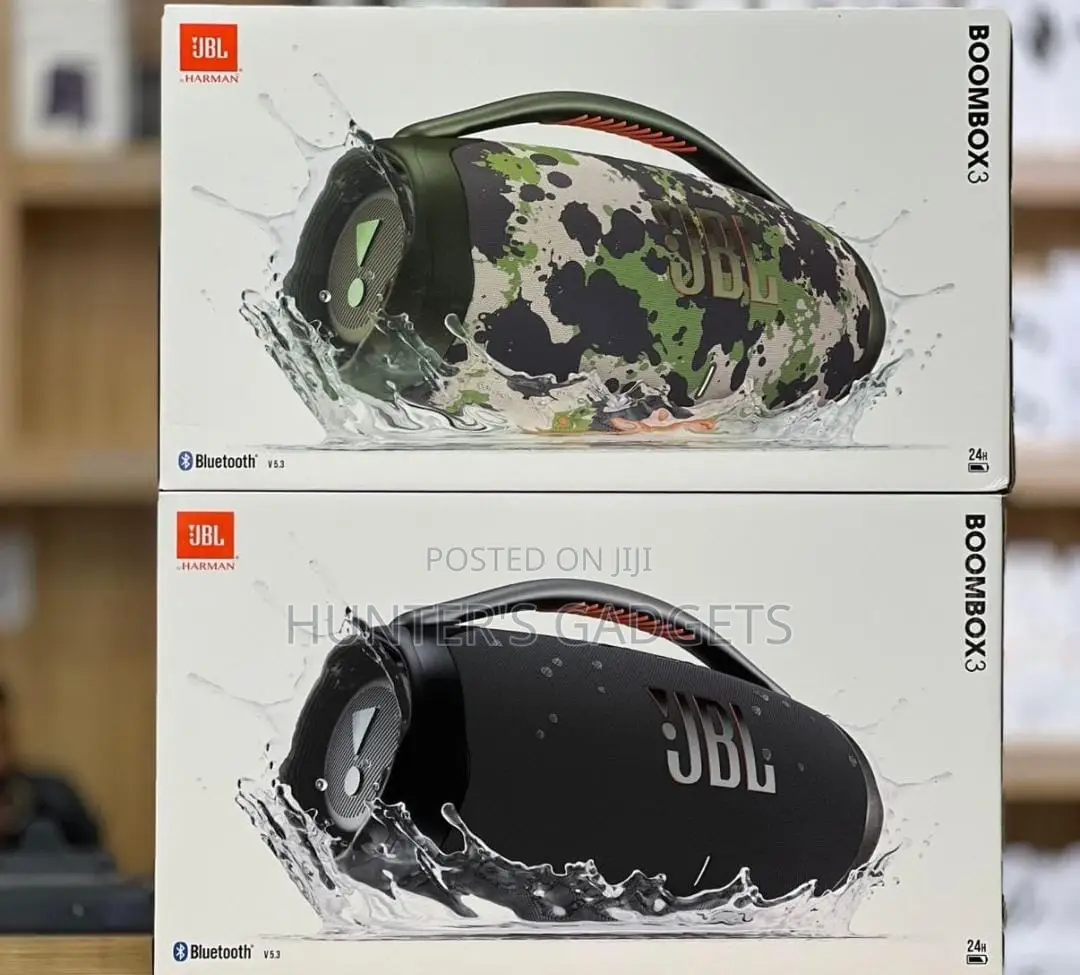 JBL Boombox 3 Bluetooth Rechargeable Powerful Speaker 24hrs