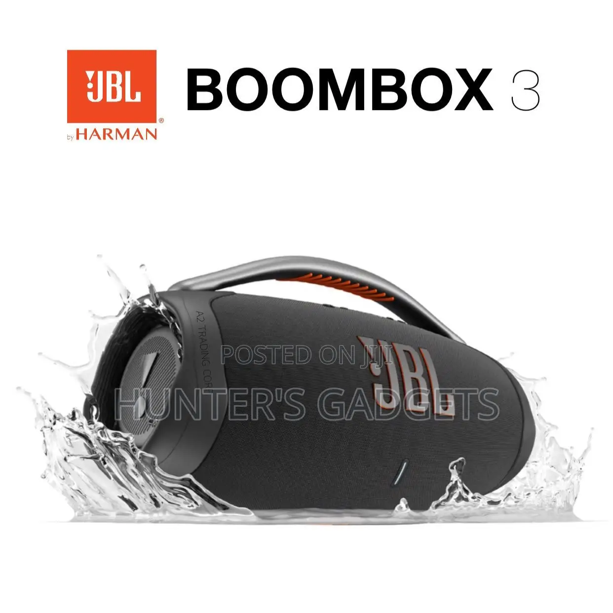 JBL Boombox 3 Bluetooth Rechargeable Powerful Speaker 24hrs