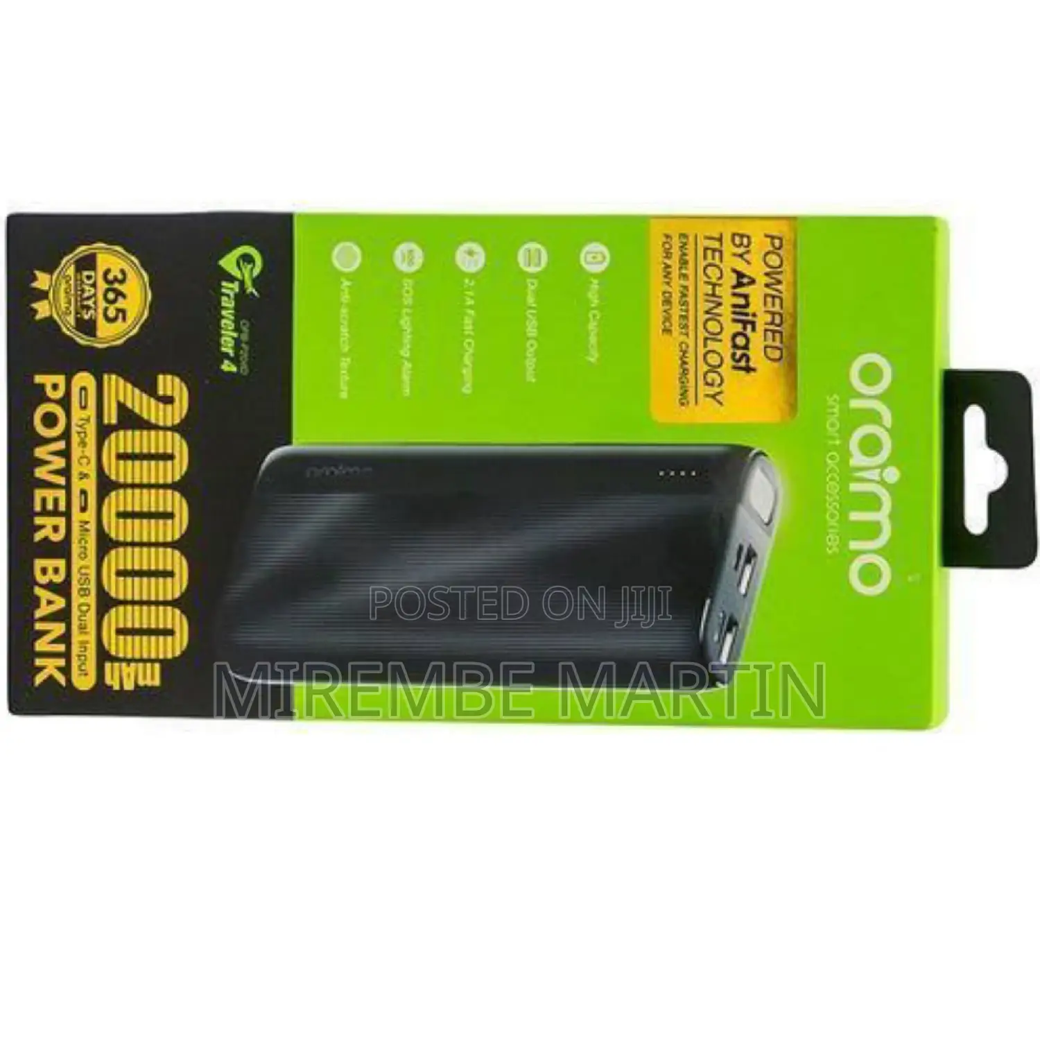 Oraimo 20000amh Triple Power Bank.