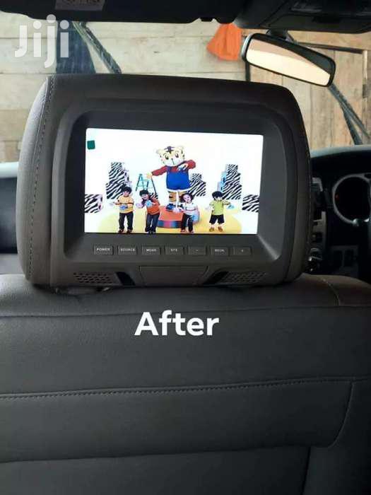 Toyota Surf 2006 Model Car Headrest Monitor Installation Process