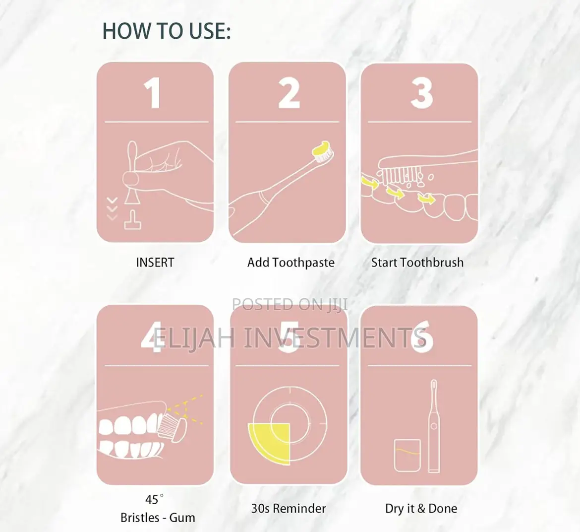 New Sonic Electric Toothbrush