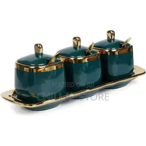 Ceramic Sugar Bowl Set