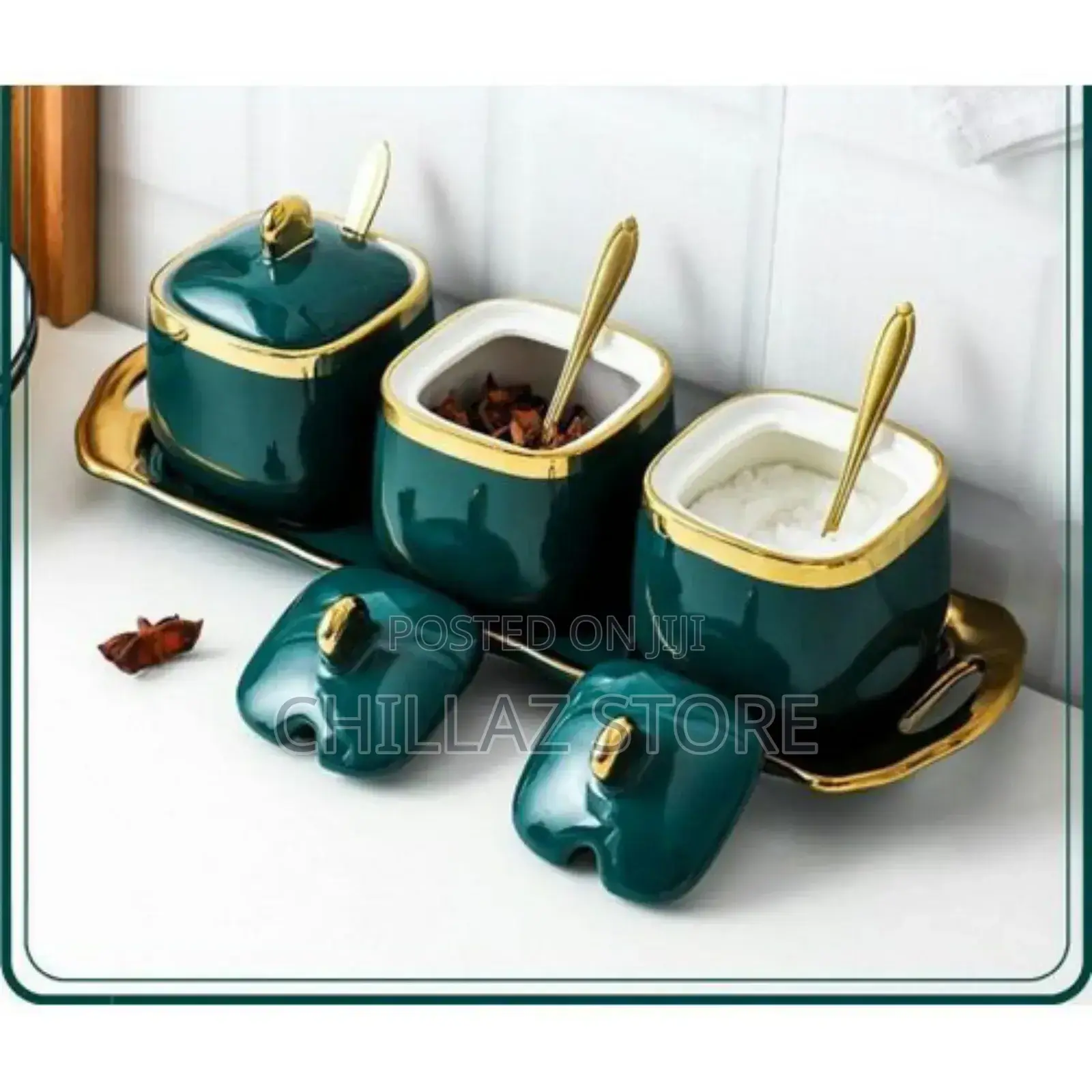 Ceramic Sugar Bowl Set