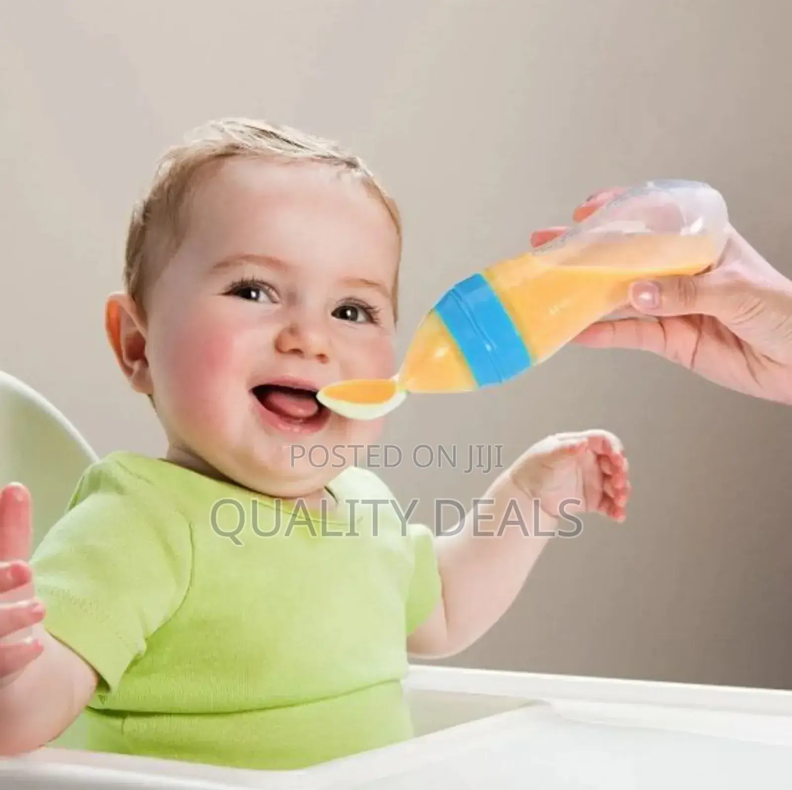 Baby Silicone Squeeze Spoon Feeder