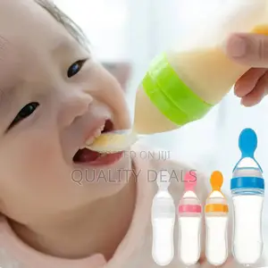 Baby Silicone Squeeze Spoon Feeder