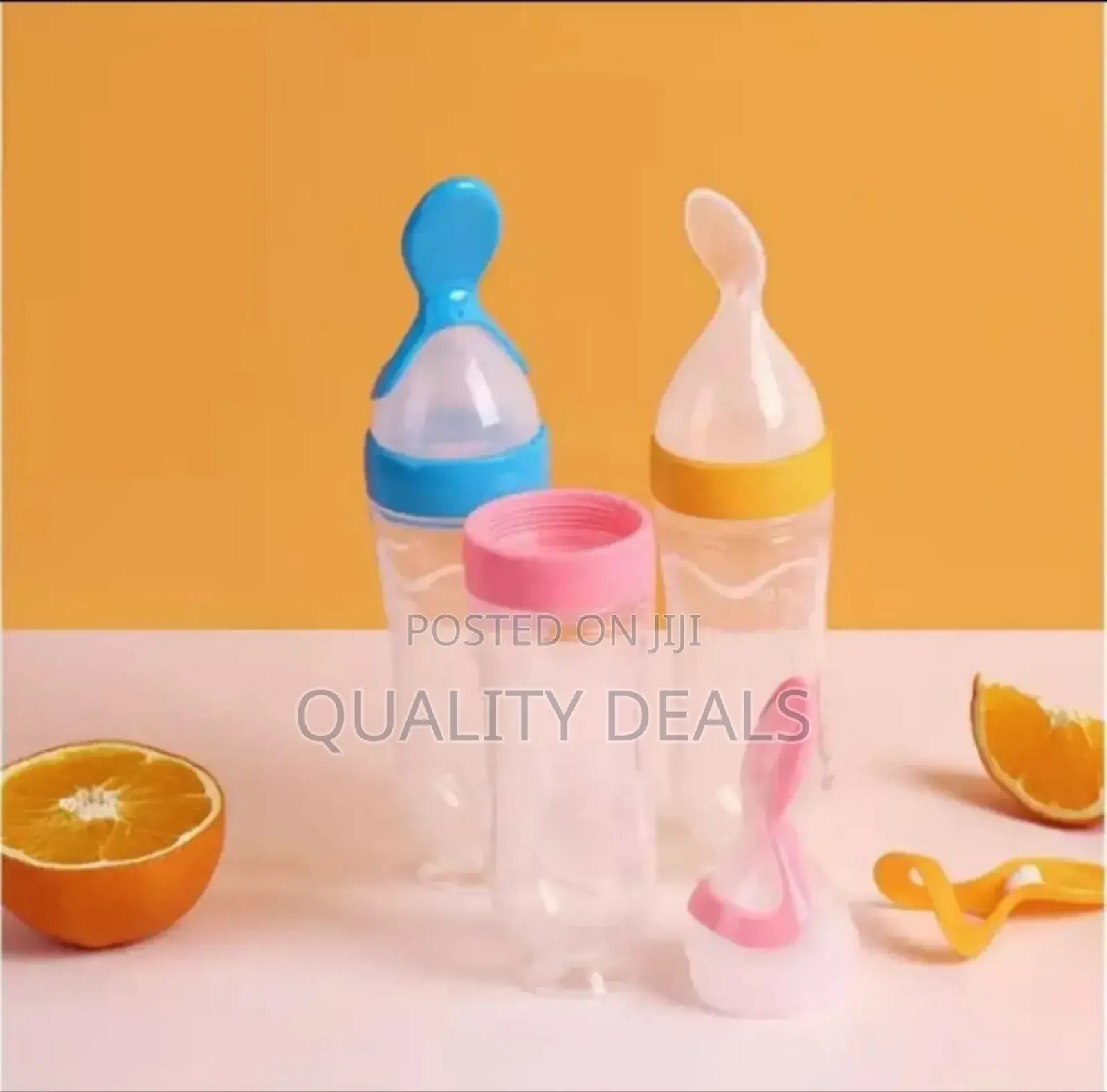 Baby Silicone Squeeze Spoon Feeder