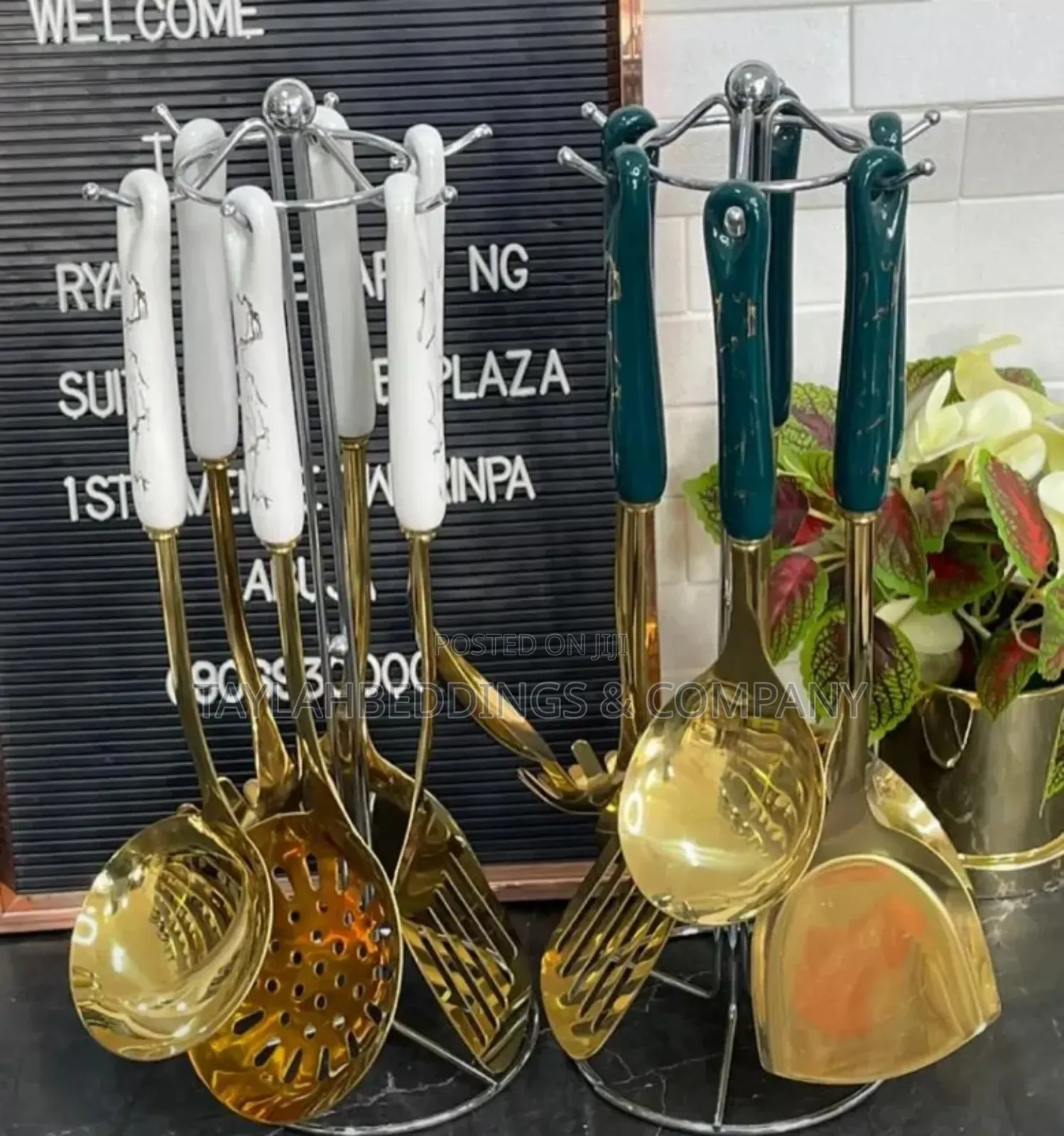 Cooking Utensils 12 PCS With Hanging Shelf