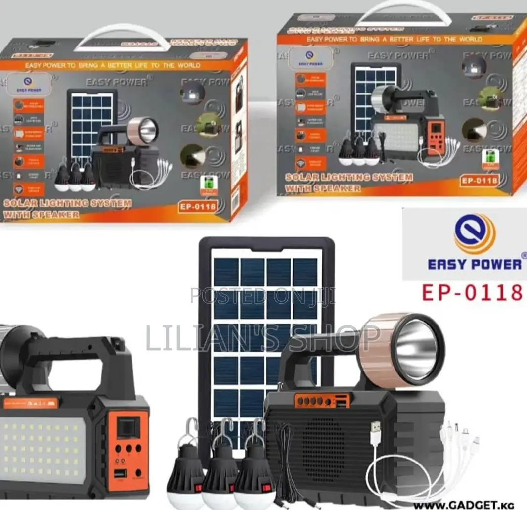 Indoor and Outdoor Portable Solar Lighting System