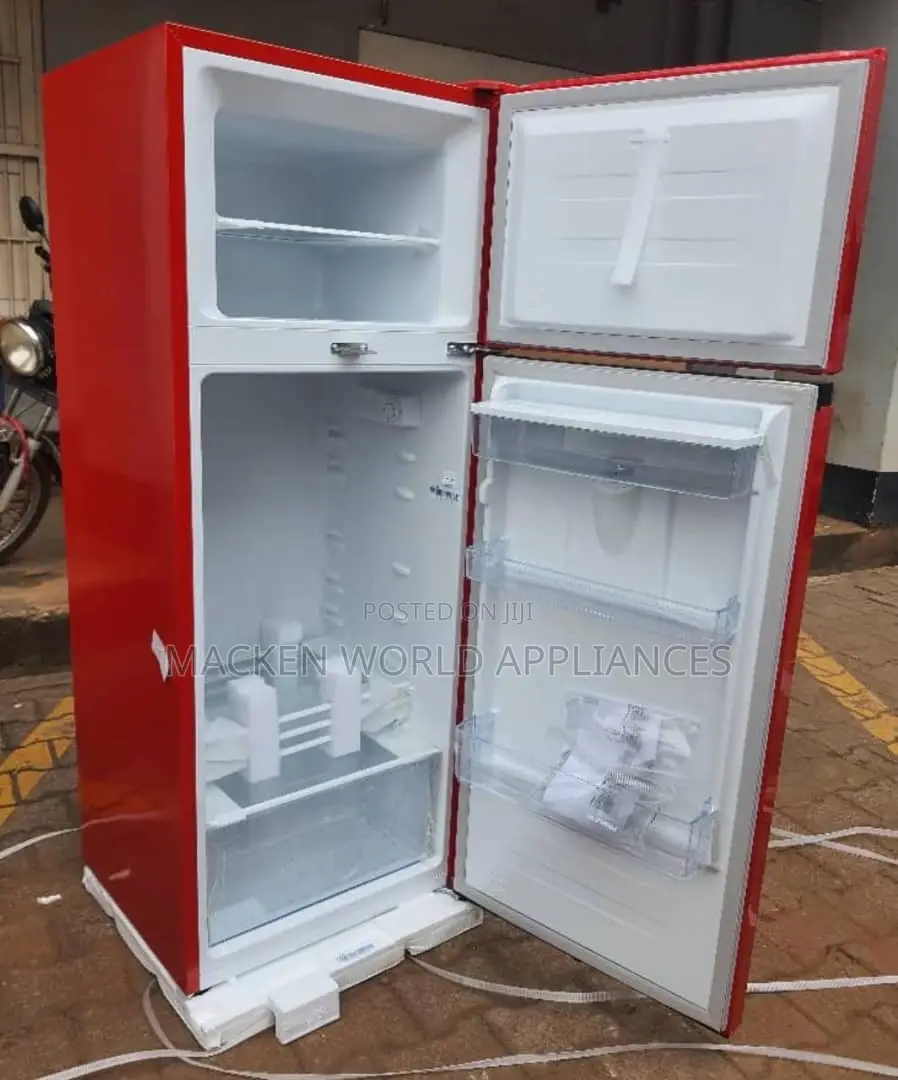 Hisense 270 Liters Double Door Fridge Red Color
