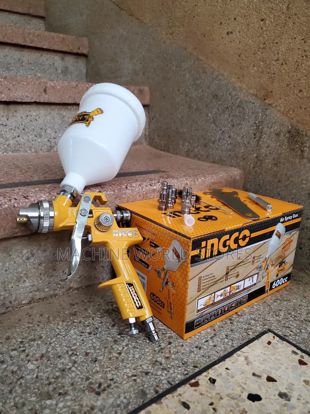 Ingco Air Spray Gun With Plastic Cup.