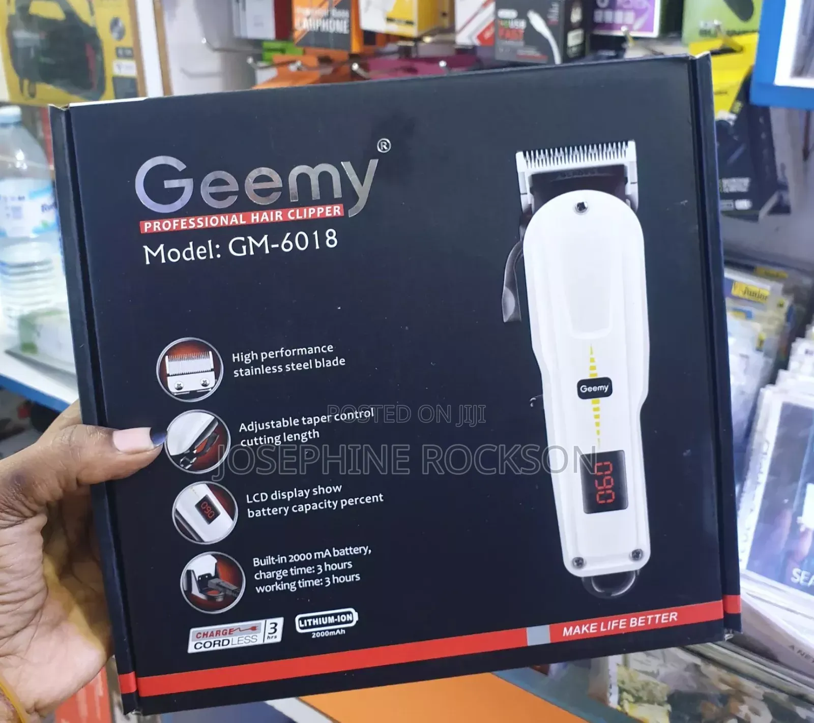 Rechargeable Cordless/Geemy Professional Hair Clipper