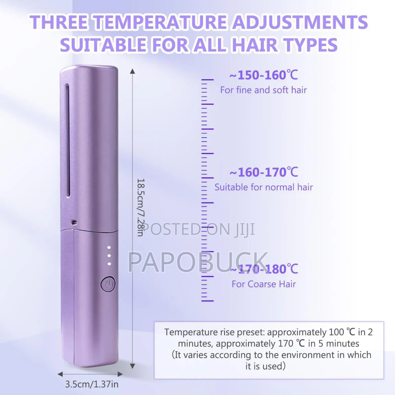 Rechargeable Hair Straightener