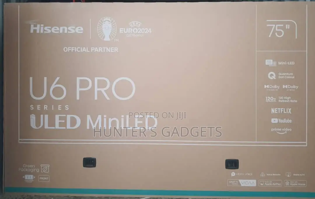 Se Uled U6 Mini Led Tv 75 Inch Smart Brand New Tv