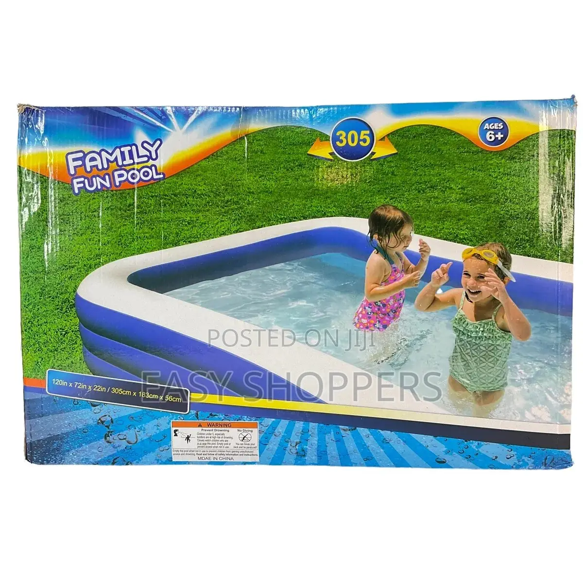 Family Fun Pool 120in X72in X22in Inflatable Pool New in Box