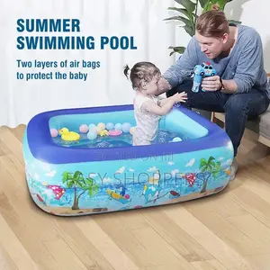 Photo - Kids Pool Inflatable Toy Frame Pool Garden Childre