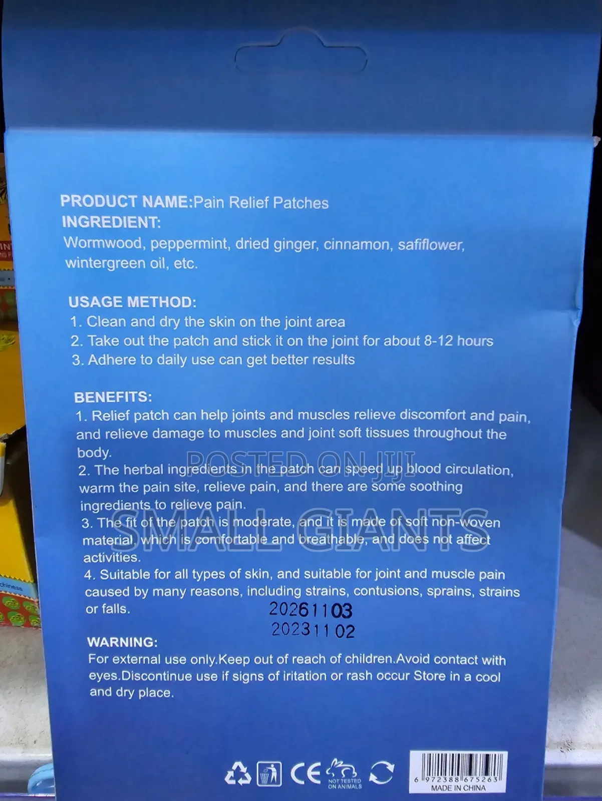 Fast Relief Pain Relief Patches