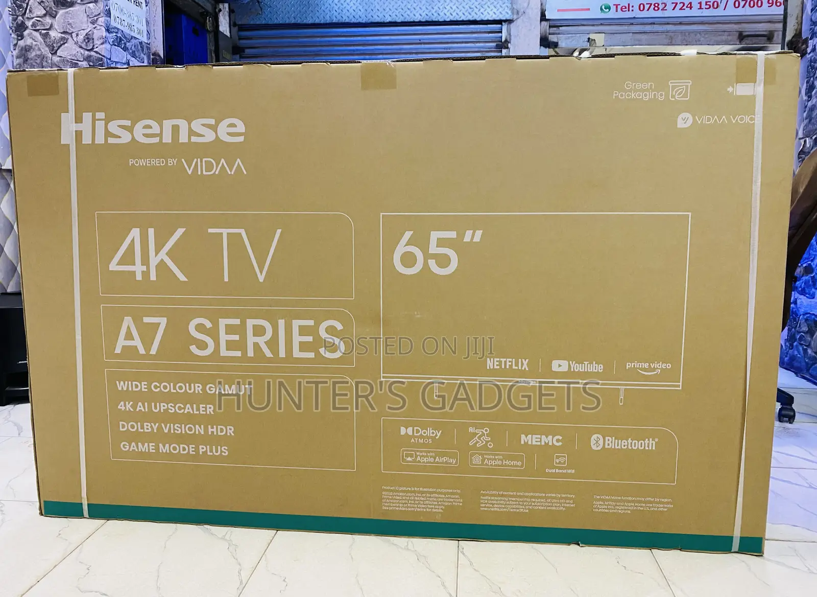 Hisense 65 Inch A7 Series Smart Digitaltv With Apple Airplay
