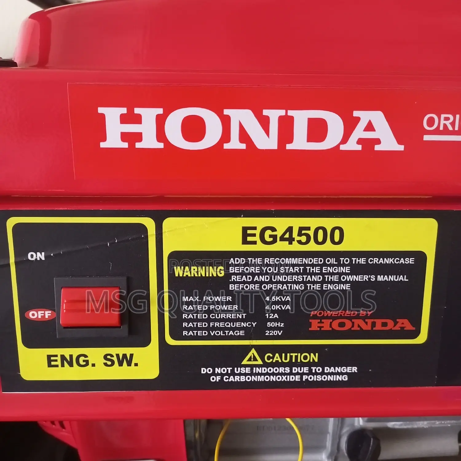 Original Generator Honda 4.5kw
