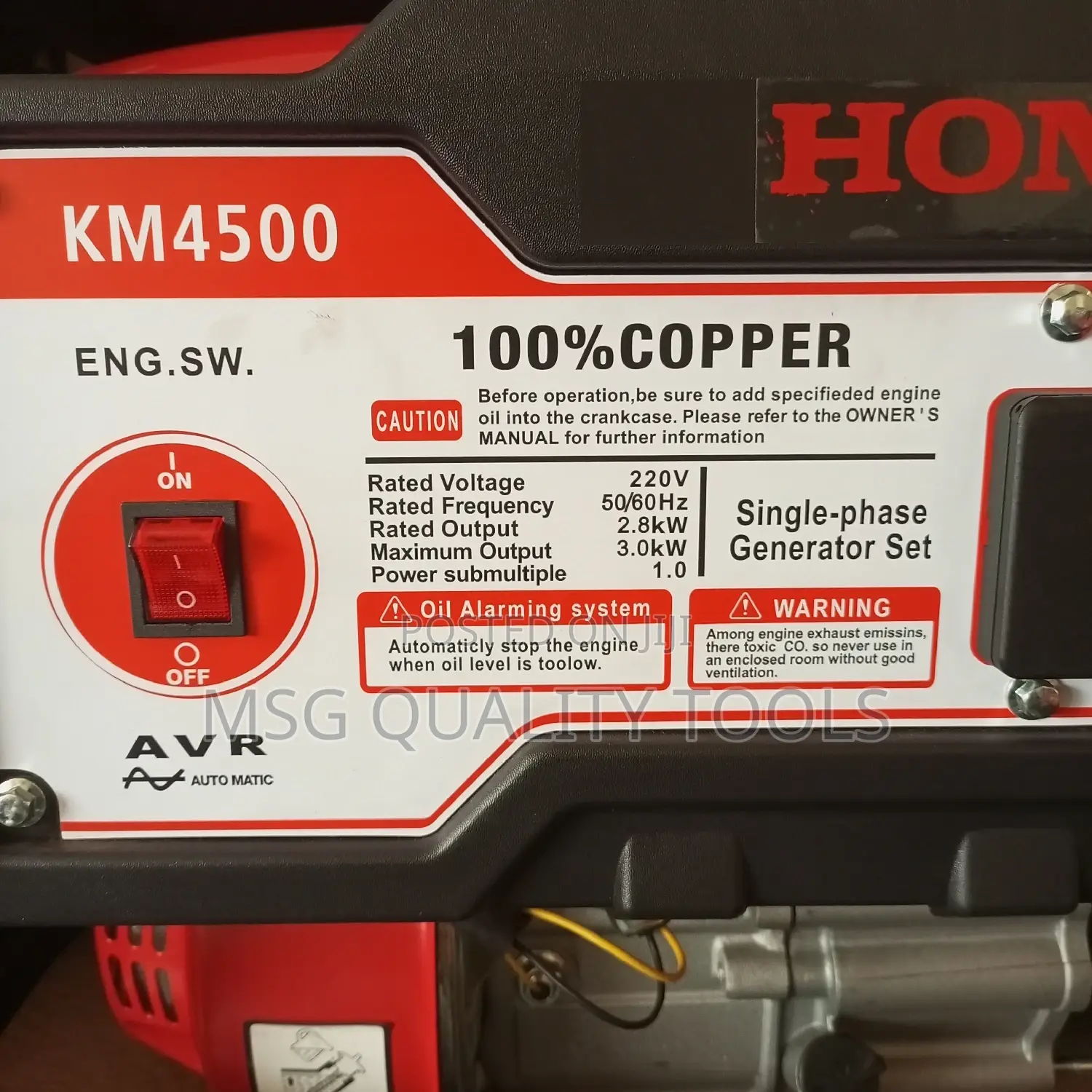 Generator Honda 100% Copper