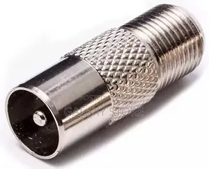 RF F81 and RCA Coaxial Adapter RCA Male to F81 Connector Pin