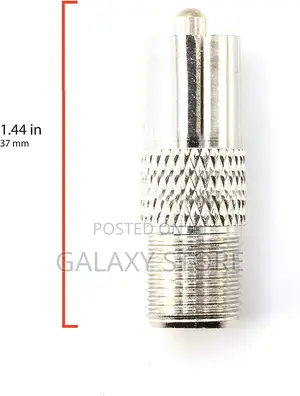 RF F81 and RCA Coaxial Adapter RCA Male to F81 Connector Pin