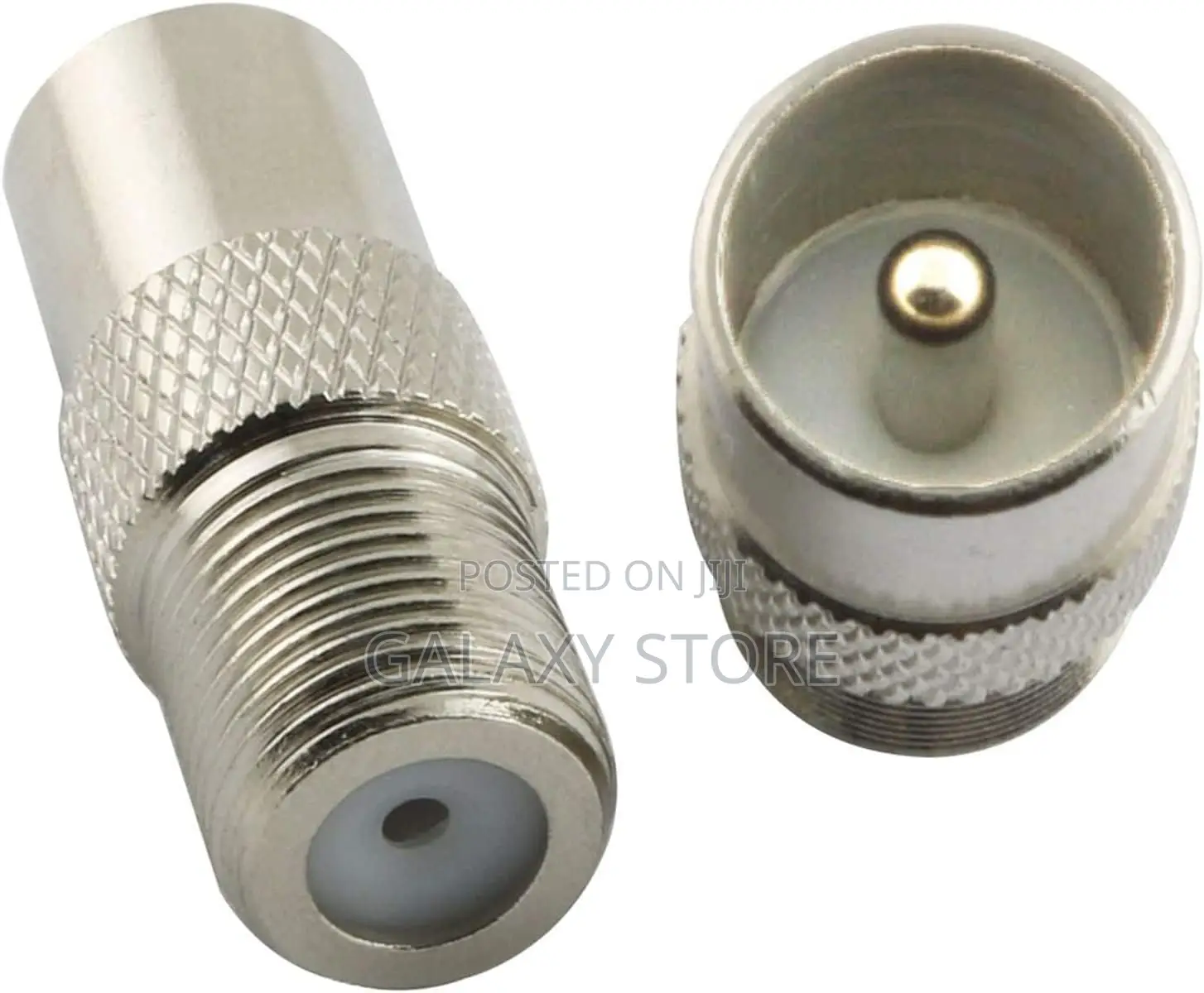 RF F81 and RCA Coaxial Adapter RCA Male to F81 Connector Pin