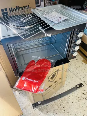 55L Hoffmans Electric Oven With 2 Hot Plates