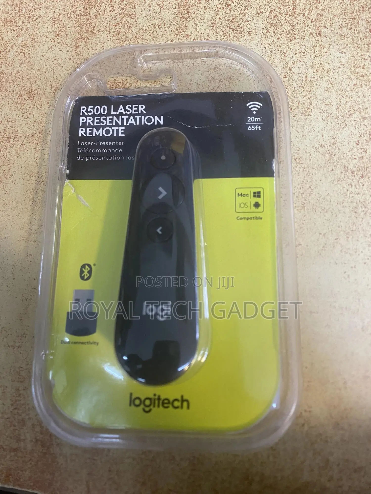 Original Logitech R500 Laser Presentation Remote
