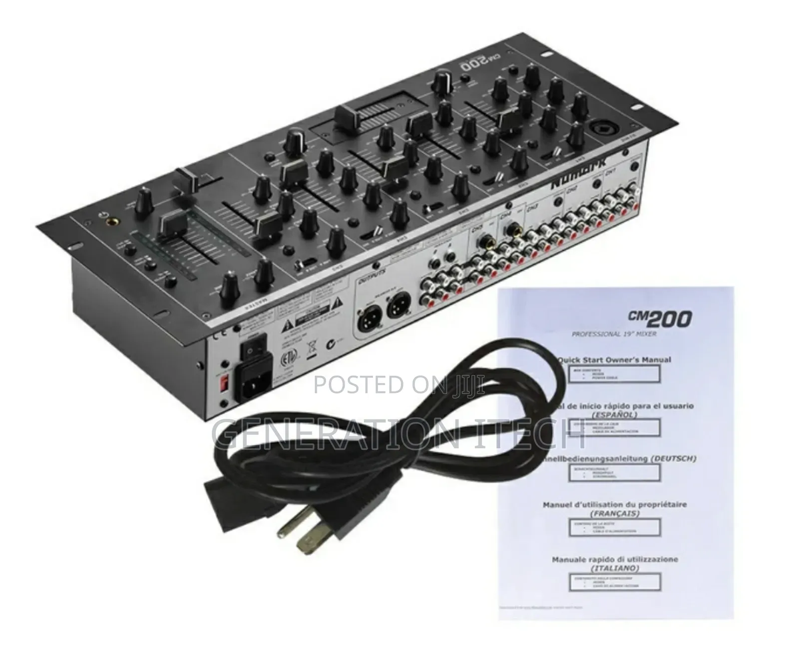 Numark Dj Mixer CM200 Audio Mixer Sound Professional