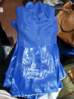 PVC Glove. Blue
