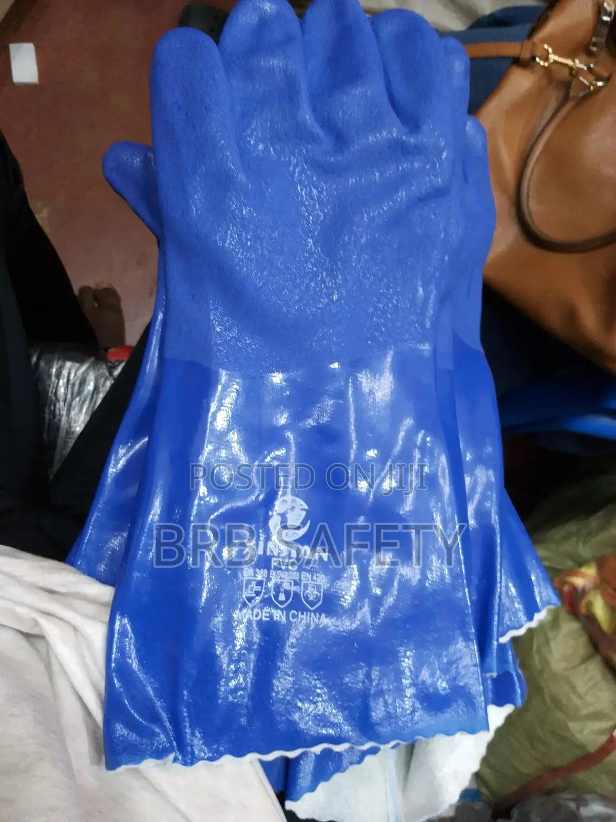 PVC Glove. Blue