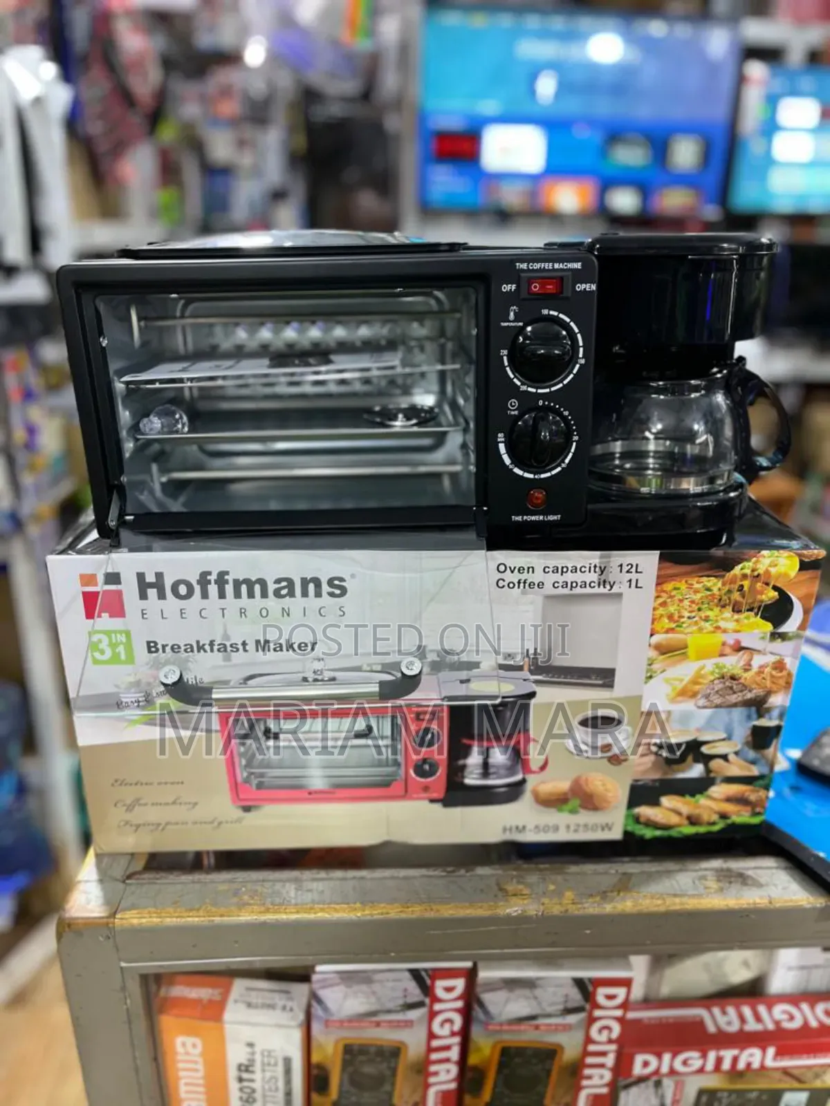 Breakfast Maker (3in1 Oven,Coffee Maker,Frying Pan)