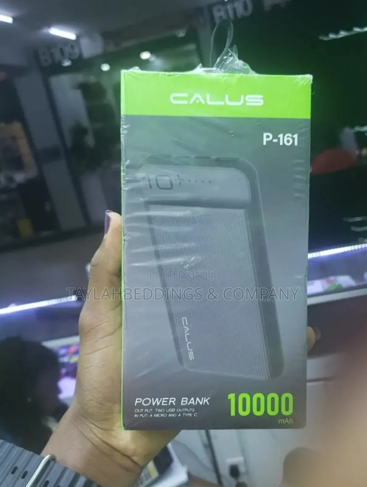 CALUS Power Bank 10000mah Fast Charge - Black