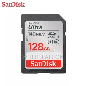 128GB Sandisk SDXC UHS-I Card 140 MB/S Camera Memory Card