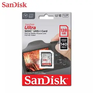 128GB Sandisk SDXC UHS-I Card 140 MB/S Camera Memory Card