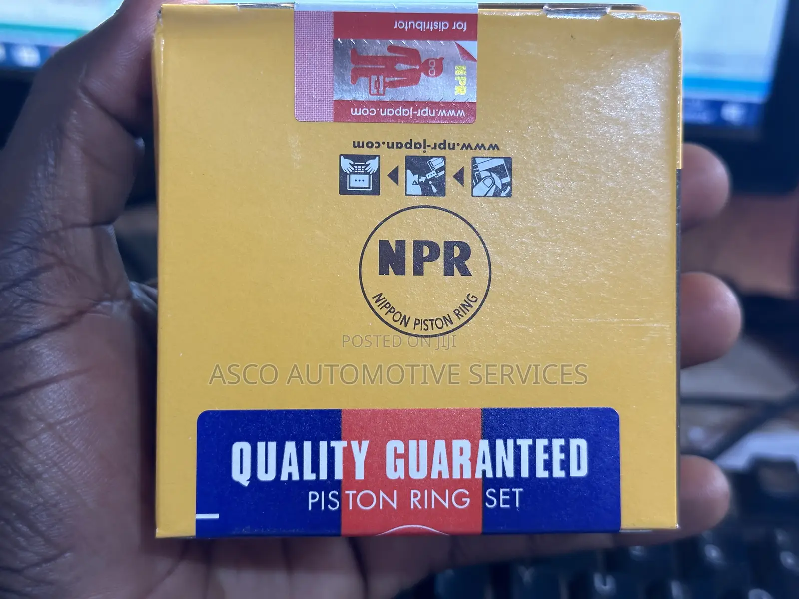 Piston Ring for Fielder. 1NZ Engine Size STD. Genuine NPR