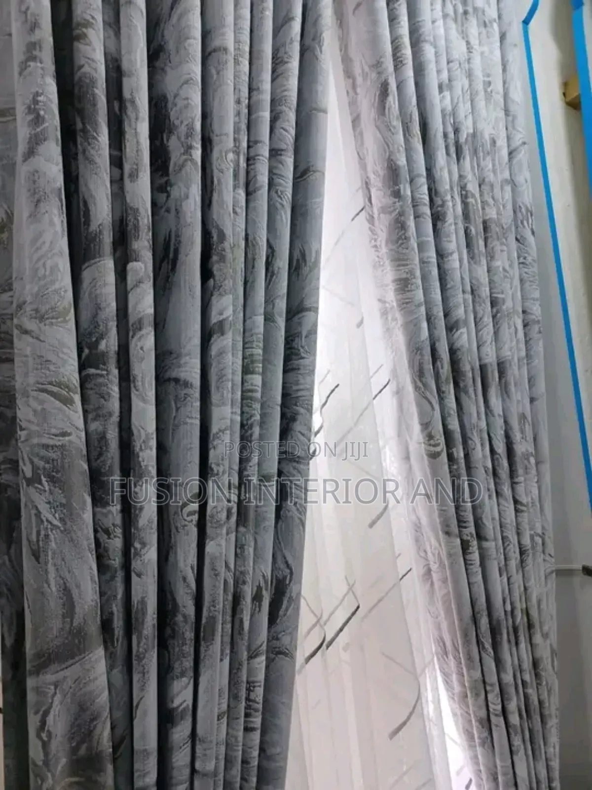 Executive Dubai Grey Curtain