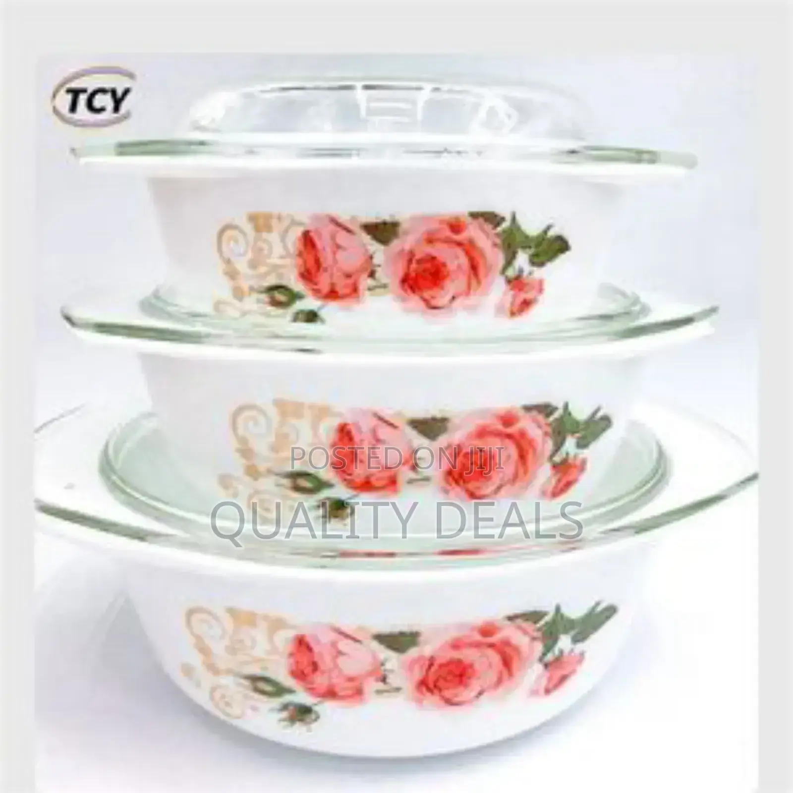 3 Piece Heat Resistant Glass Casserole and Bakeware Bowls
