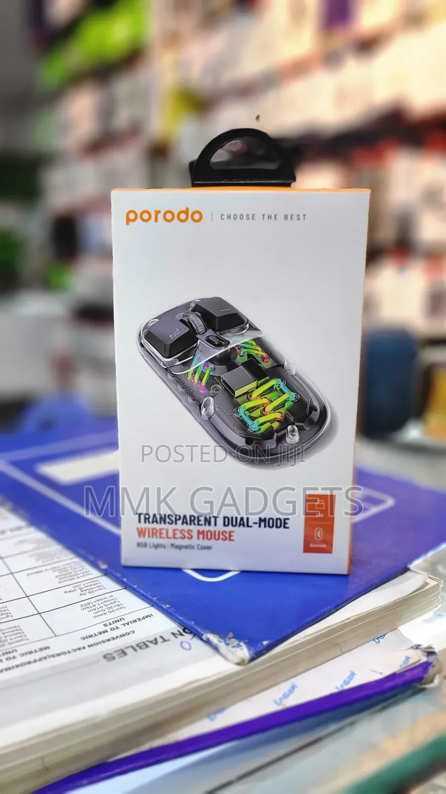 Porodo Transparent Dual Mode Mouse