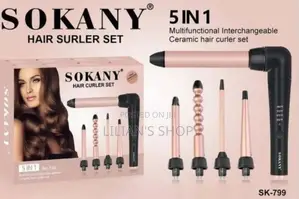 Multifunction Interchangeable Ceramic Hair Curler Set-Sokany