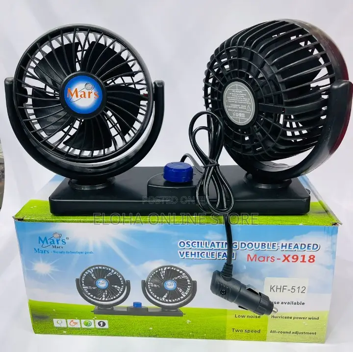 Electric Dual Head Cooling Vehicle Fan