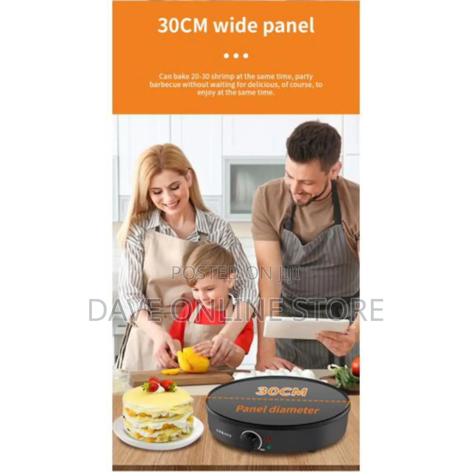 Sokany Electric Barbeque Chappati Pies Crepe Tortilla Maker