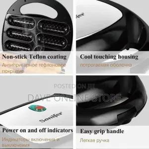 Sonifer 6 Pieces of 800W Electric Hotdog Maker
