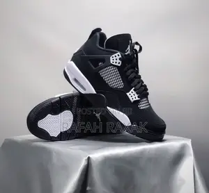 Original Nike Air Jordan 4 Retro Black/White Sneakers
