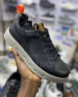 Original Men’S Black/Grey Ecco Casual Leather Shoes