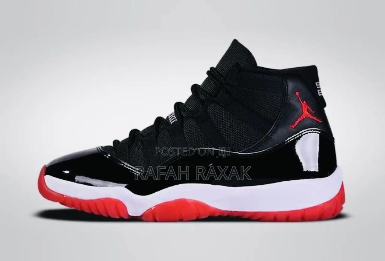 Original Nike Air Jordan 11 Retro Black/Red Sneakers