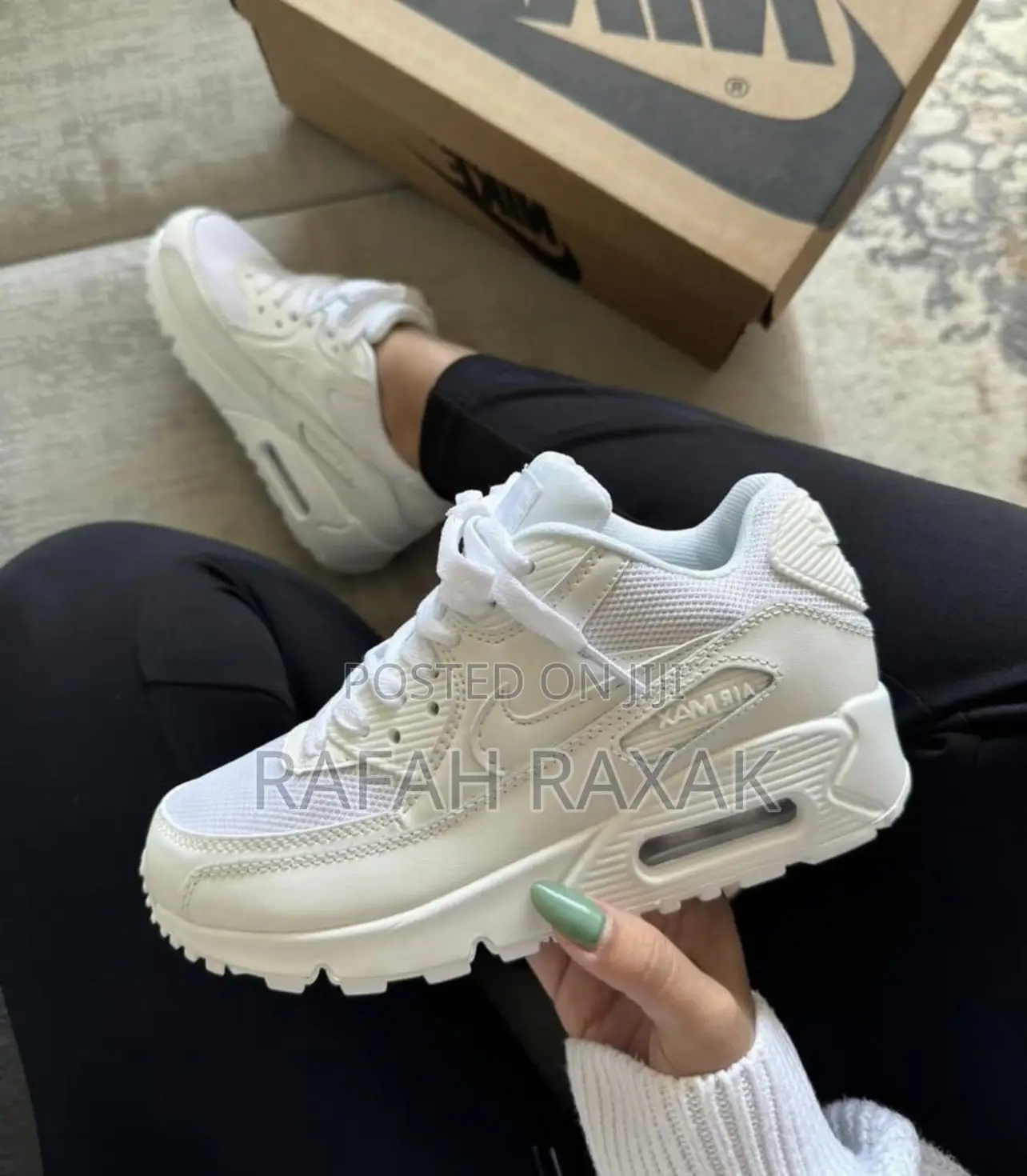 Original Unisex Triple White Nike Air Max Sneakers