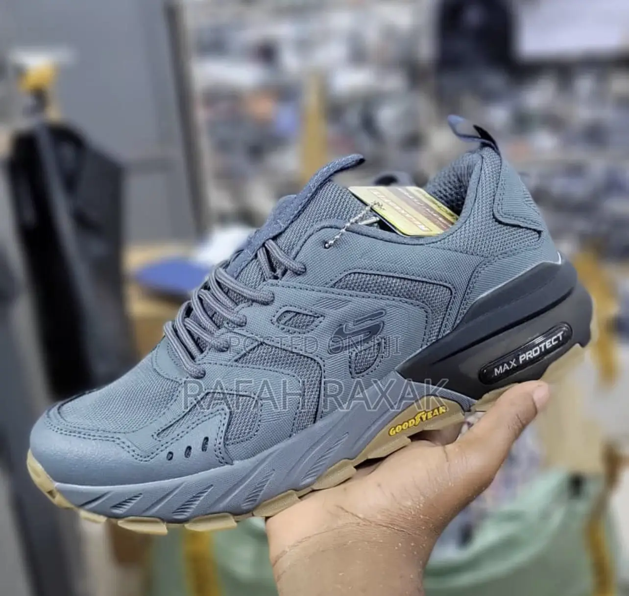 Original Grey Skechers Max Protect Sneakers